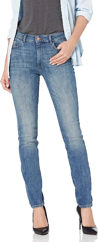 Nina High Rise Jeans In Ashmore