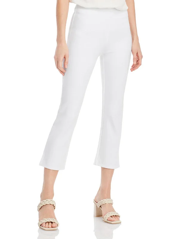 Womens Stretch Cropped Flared Pants