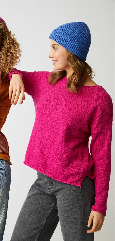 Tie - Front Women's Lambswool Sweaters in Pastel HuesALEXANDRA CREW