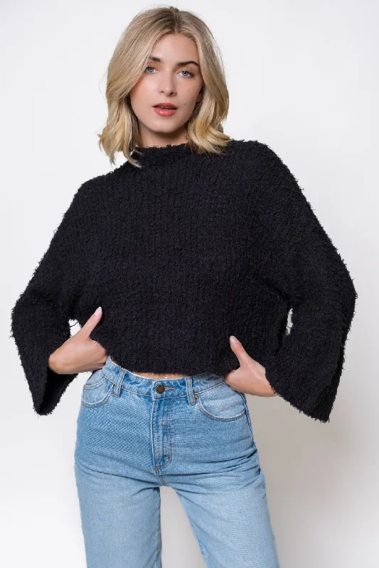 High - Low Hem Women's Cashmere - Blended SweatersMarlie Cropped Sweater