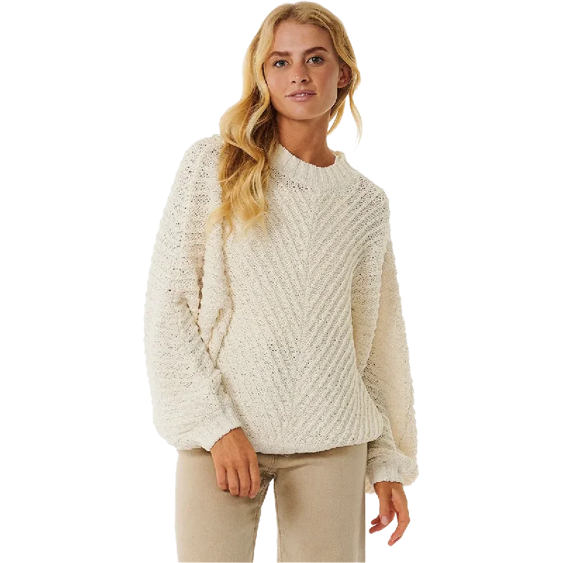 High - Low Hem Women's Cashmere - Blended SweatersWomen's Classic Surf Knit Crew