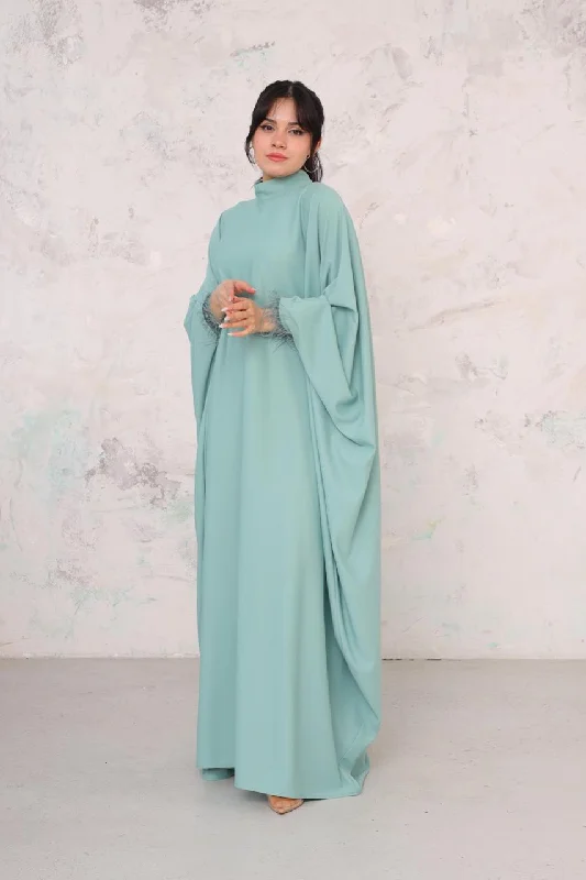 Lace - Embellished Women Dress for an Elegant and Sophisticated AppearanceLoose Abaya 2039