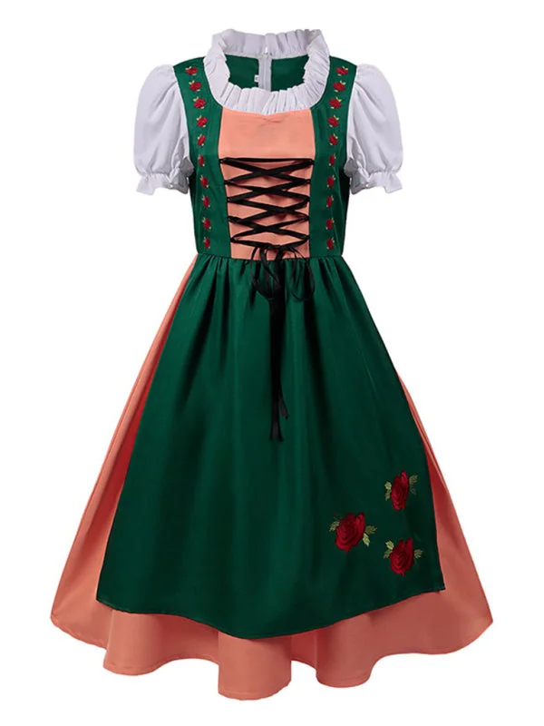 Shift Women Dress with a Simple and Classic Design for Everyday WearGerman Oktoberfest costume Bavarian traditional beer maid costume