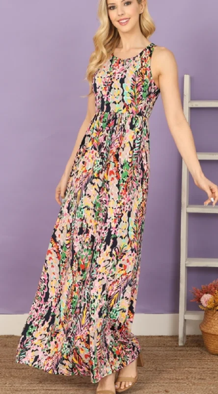 Maxi Women Dress with Floral Print for a Bohemian VibeIn The Now Maxi