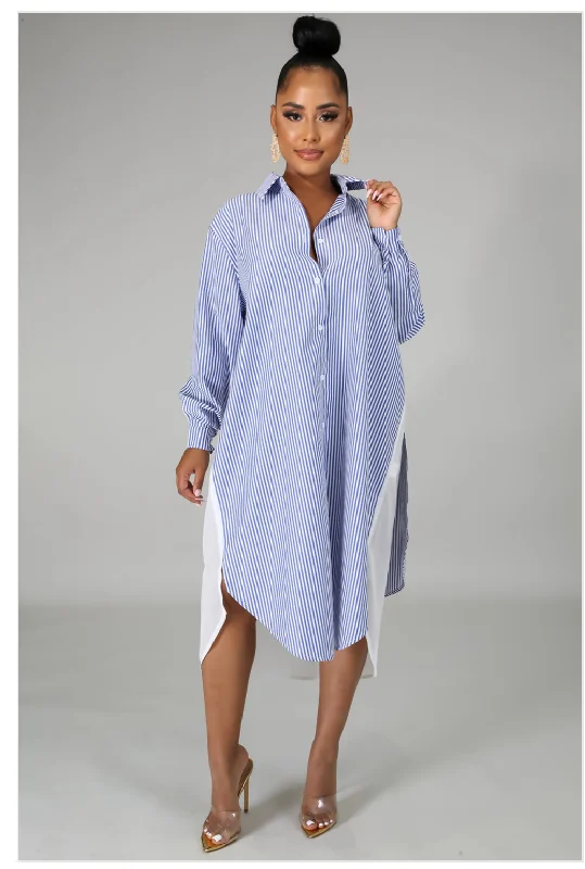 Plus Size Women Dress with a Flattering A - Line Cut for Comfort and StyleMayela Tunic Dress