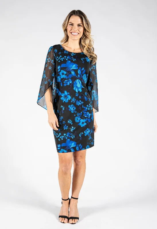 Little Black Women Dress with Sequins for a Glamorous Night OutStraight Fit Floral Dress