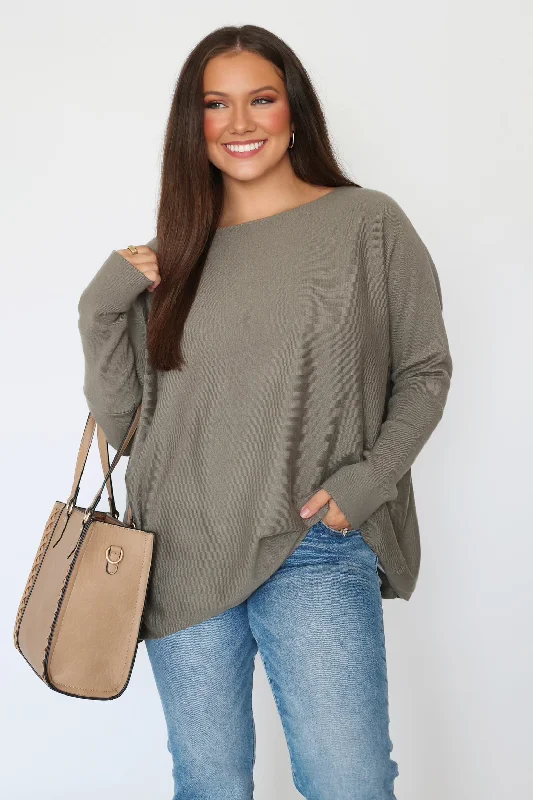 V - Neck Women's Ribbed Wool Sweaters for FallBrooklyn Boatneck Sweater