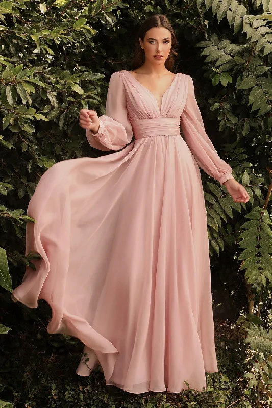 Ball Gown Women Dress with a Full Skirt for a Princess - like LookCinderella Divine CD0192 Blush 2XL Sale