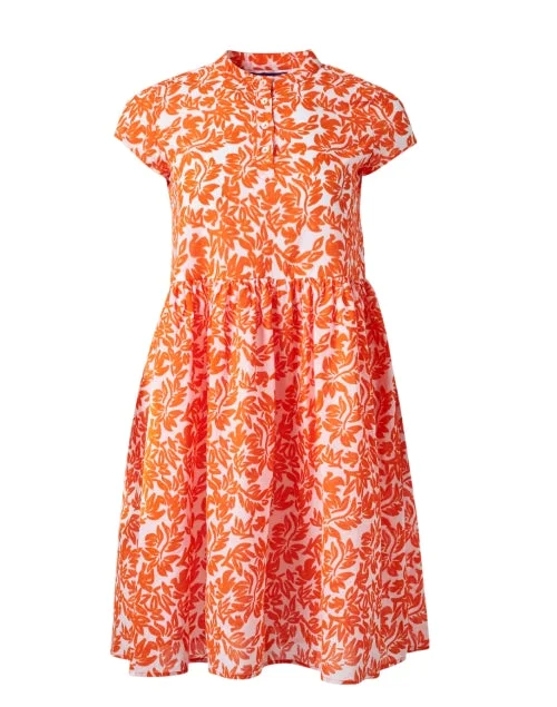 Ruffled Women Dress with Multiple Layers for a Playful and Girly StyleFeloi Orange Print Dress