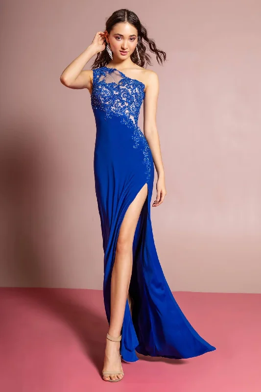 Mini Women Dress with a Short Hem for a Young and Trendy StyleLong Formal One Shoulder Prom Dress with Side Slit