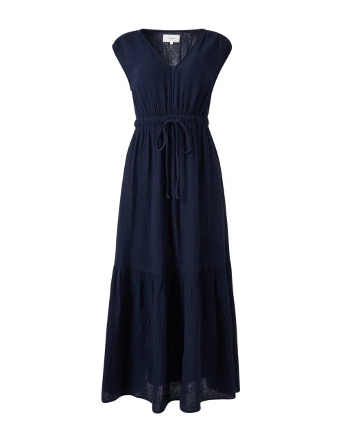 Wrap - Style Women Dress with Adjustable Fit for All Body TypesRosalie Navy Dress