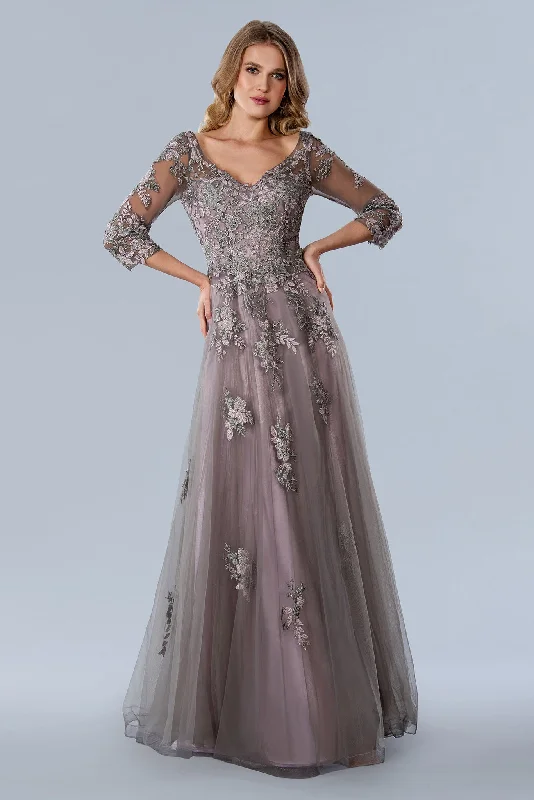 Empire Waist Women Dress to Accentuate the Bust and Conceal the WaistStella Couture 23352 Long Formal Mother of the Bride Dress