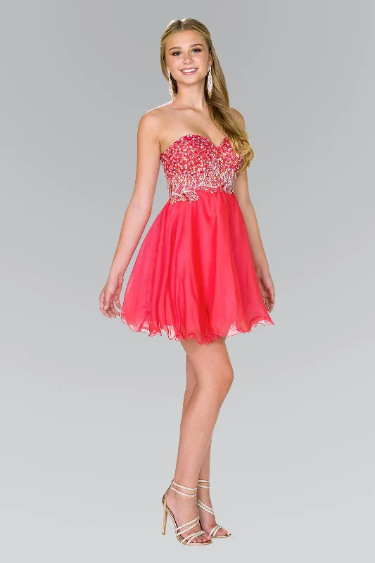 Lace - Embellished Women Dress for an Elegant and Sophisticated AppearanceStrapless Prom Short Dress Homecoming