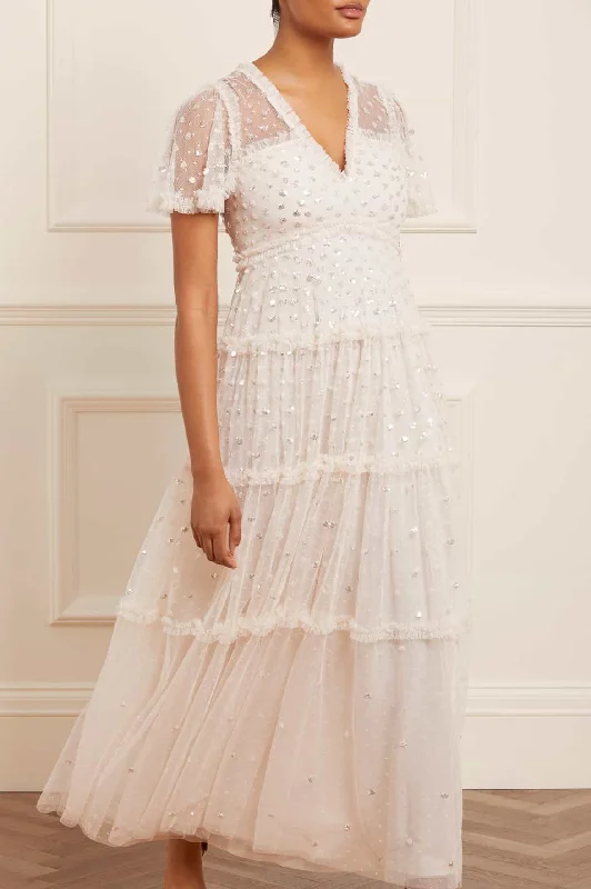 Off - the - Shoulder Women Dress for a Romantic and Feminine LookThea Gown