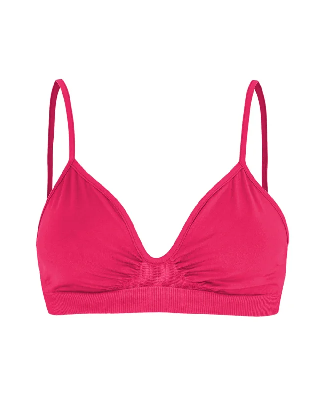 Plus - size bikini with full - coverage options for comfort and confidenceLIBERATED Bikini Bra Top | Fuchsia