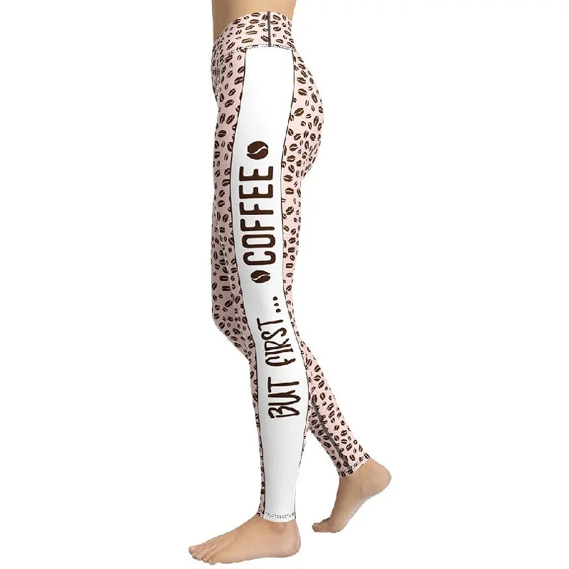 But First, Coffee Yoga Leggings