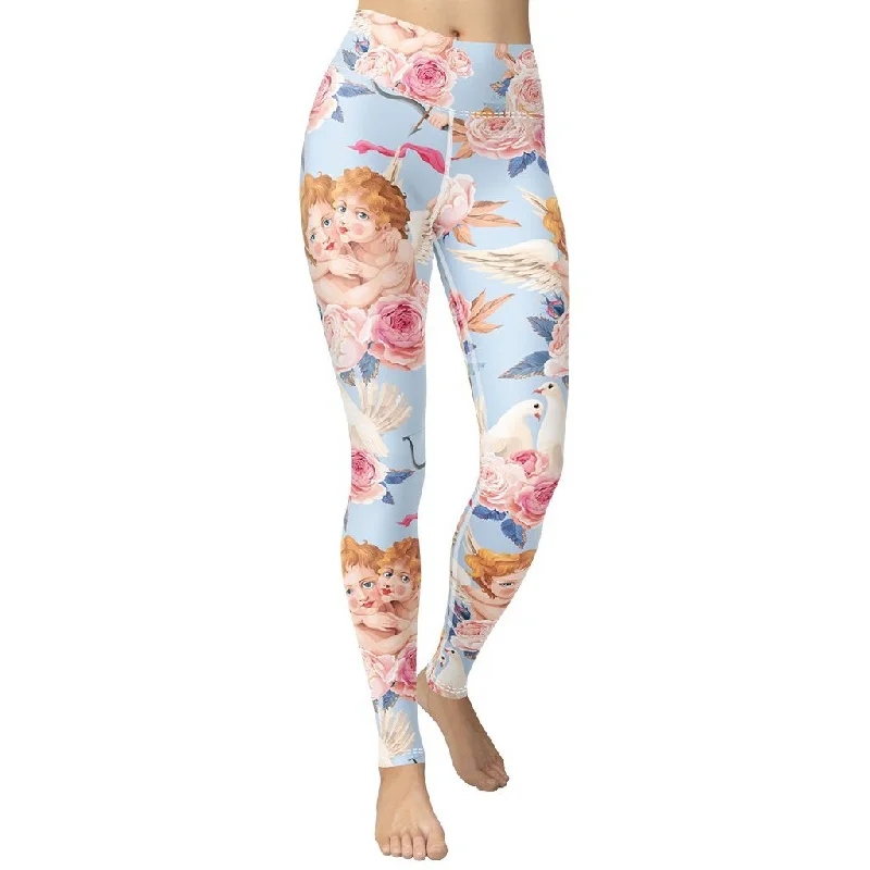 Cute Cupid Yoga Leggings