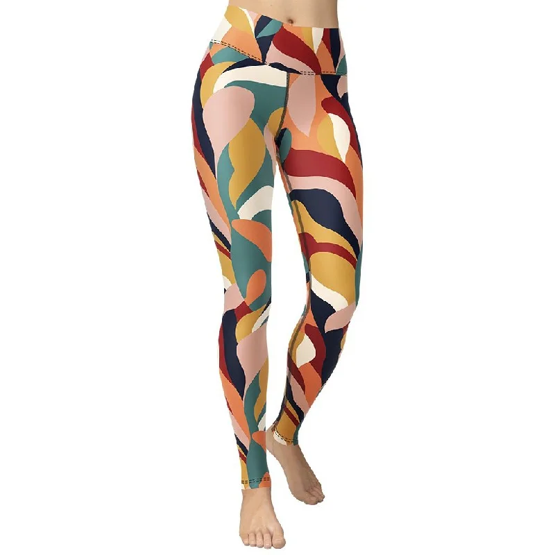 Floral Abstract Yoga Leggings