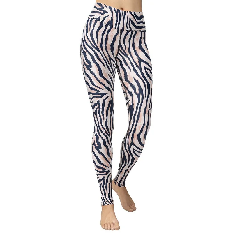 Pinkish Zebra Yoga Leggings