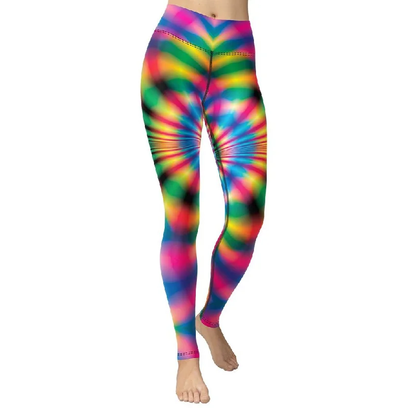 Psychedelic Rave Yoga Leggings