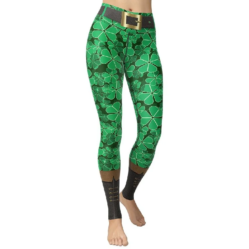 St. Patrick's Outfit Yoga Leggings