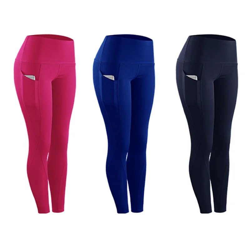 Women High Waist Leggings Pants with Pocket