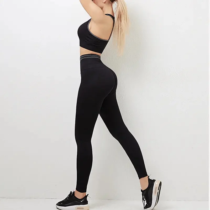 Women Gym Workout Activewear Sports-Bra Outfit Leggings